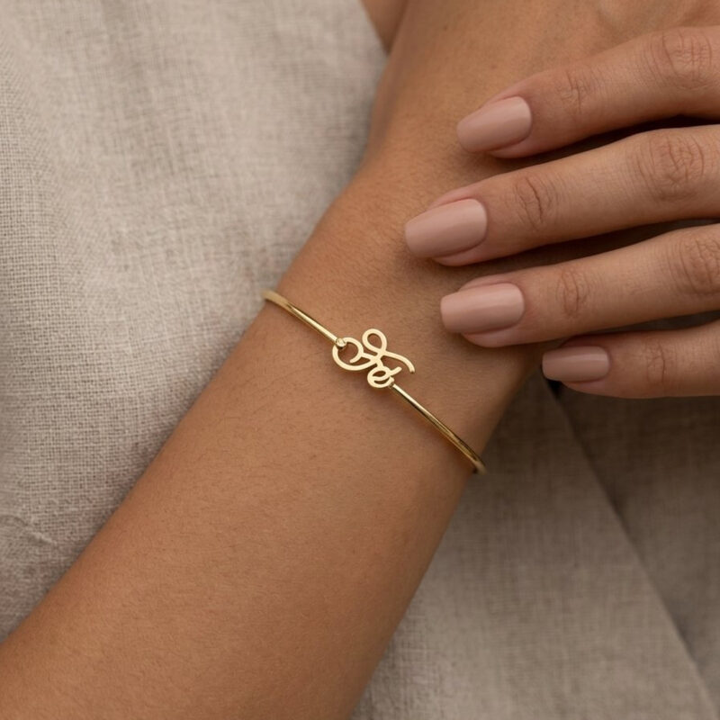 Bracelete Fé Banhado em Ouro 18k