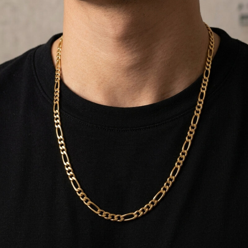 Colar Longo 3/1 em Aço