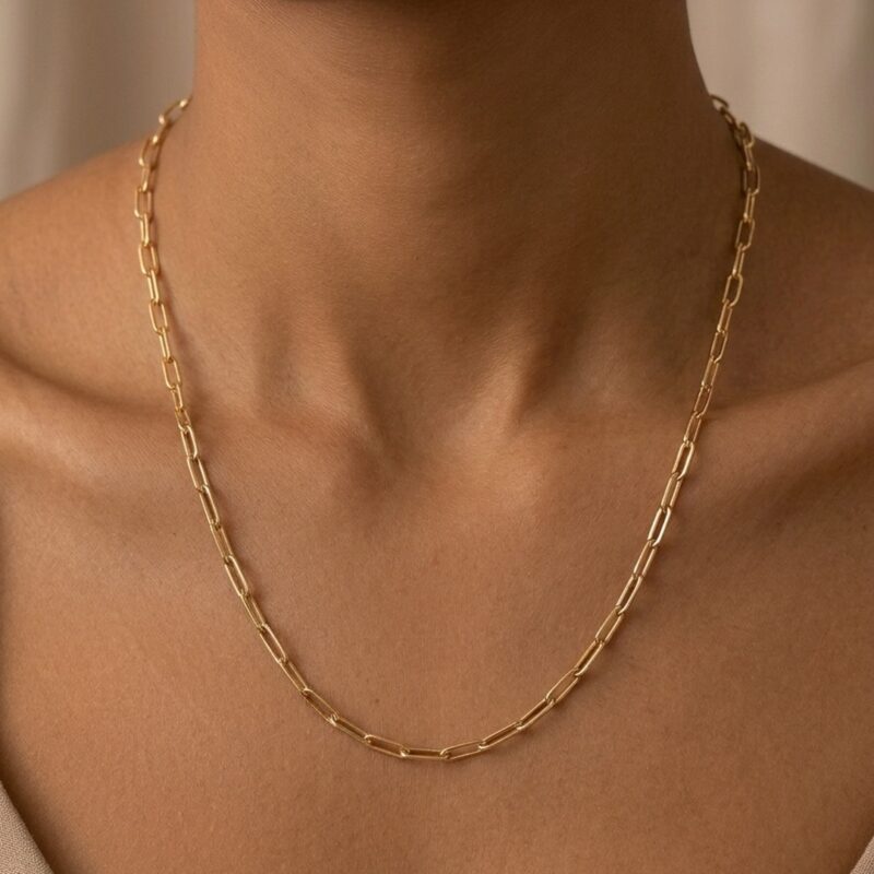 Colar 50 cm Cartier aço inoxidável