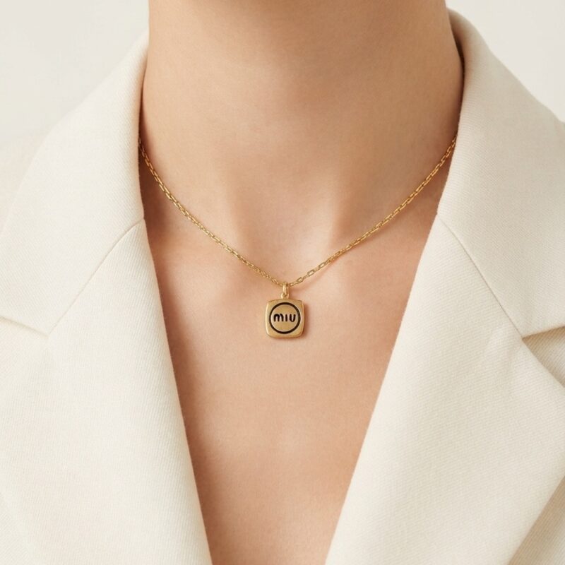 Choker Miu em aço inoxidável ajustável 35 cm mais 5 cm extensível