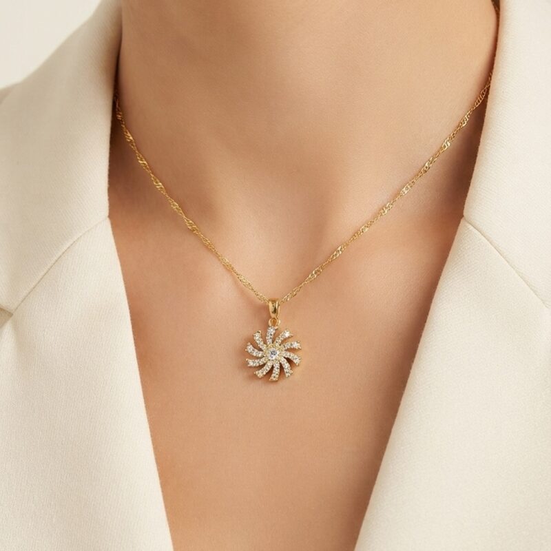 Choker cata vento cravejado banhado ouro 18k atacado