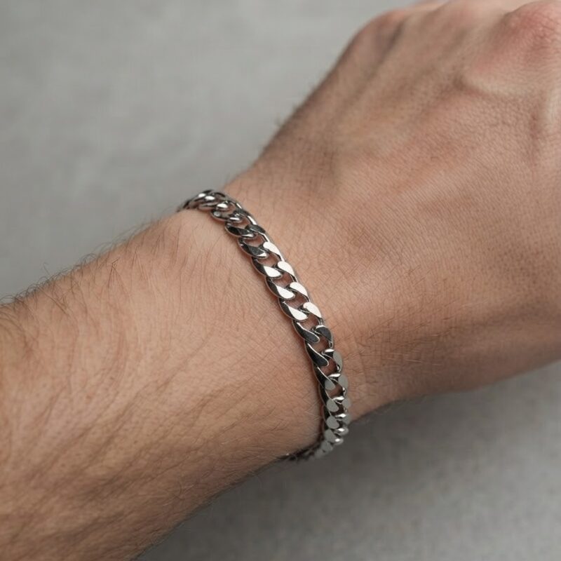 Pulseira elo grumet em aço inoxidável premium atacado