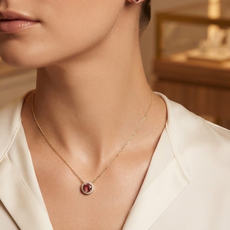 Conjunto ponto de luz microcravejado banhado ouro 18k premium