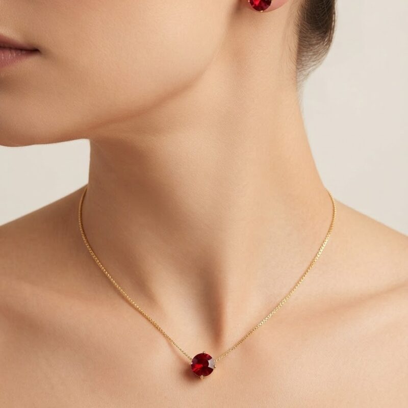 Conjunto ponto de luz 8mm banhado ouro 18k premium atacado