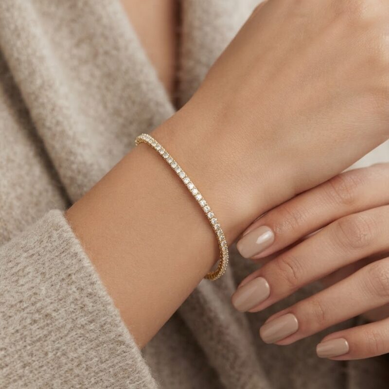 Bracelete regulável banhado ouro 18k quadradinhos, bracelete ouro 18k premium